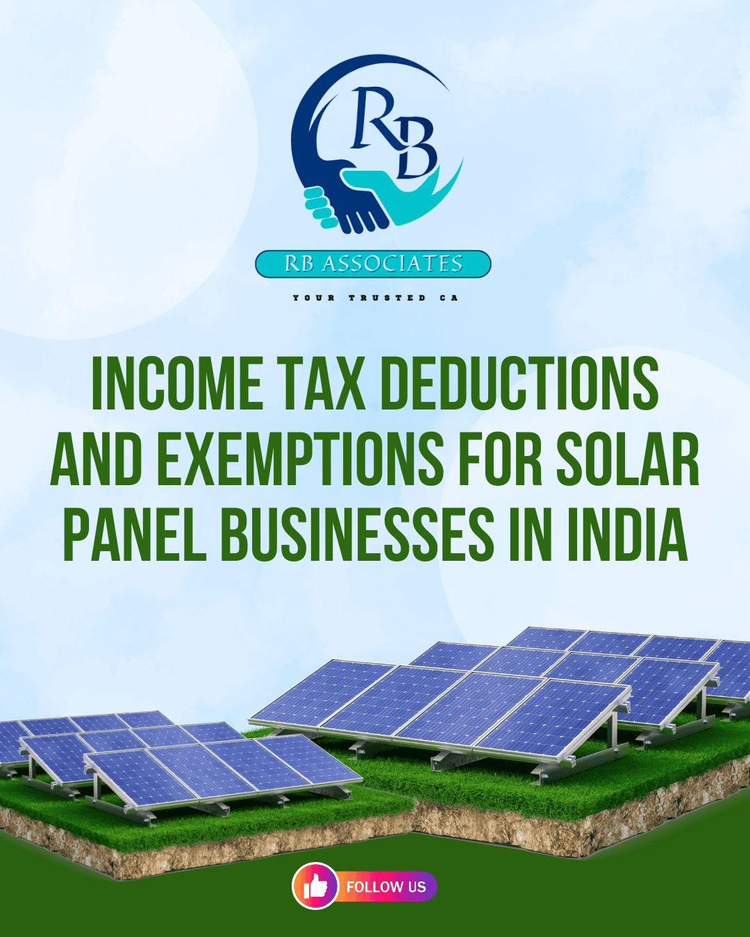 Income Tax Deductions and Exemptions for Solar Panel Businesses in India